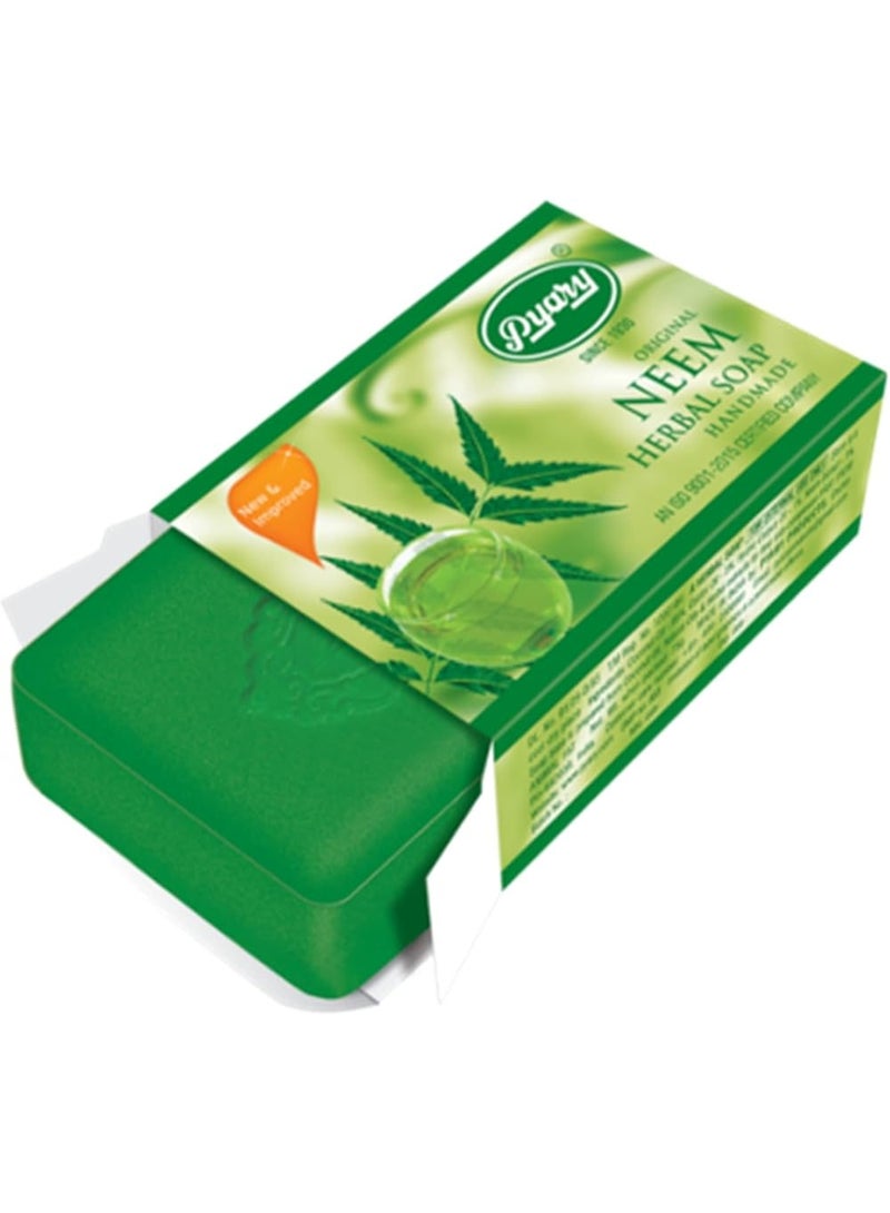 بياري صابون النيم العشبي المصنوع يدوياً 75 غرام (عبوة من 12 قطعة) - Image 2